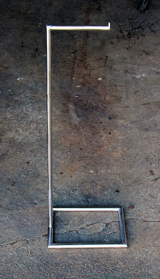 stainless steel freestanding toilet paper holder