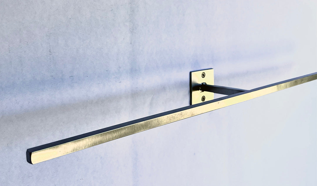 Modern Steel Towel Bar or Rack 2 x 2 Series #3 , Kitchen or Bath Steel Towel Bar