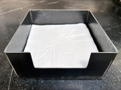 Square steel napkin holder