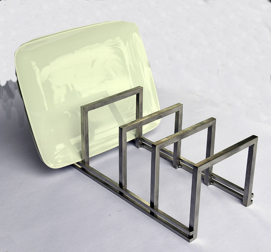 Modern Steel Dish Rack, Minimal Design Steel Dish Rack