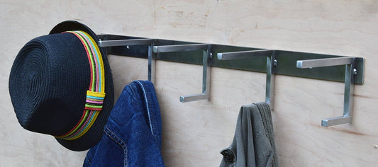 stainless steel hat / coat rack