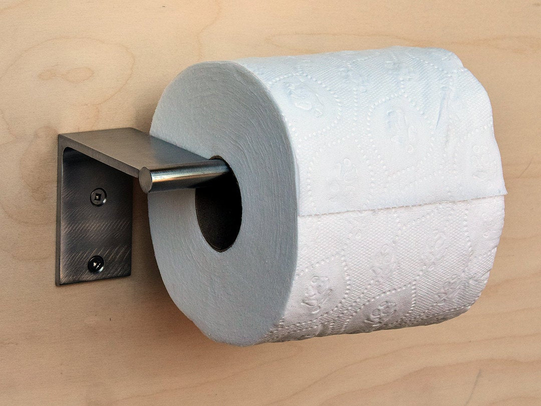 modern stainless steel toilet paper holder