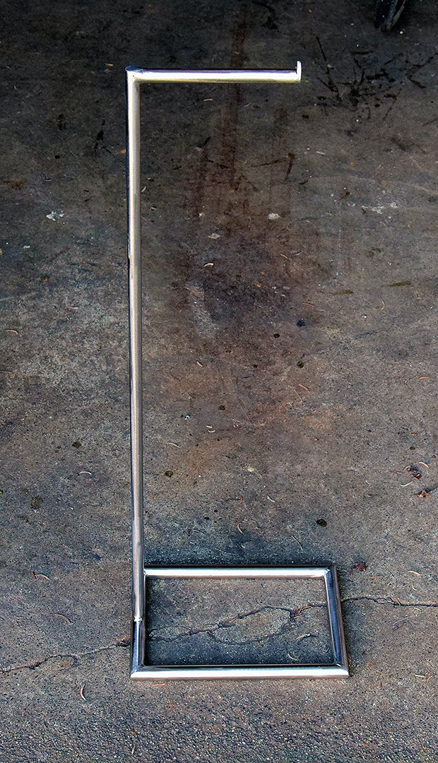 stainless steel freestanding toilet paper holder