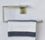 Steel Towel Holder, Kitchen or Bath, Modern and Minimal Design Style, Open Rectangular Form Towel Bar