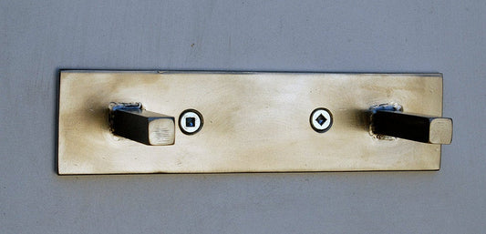 Towel Rack, Two Pegs, for Bath or Kitchen