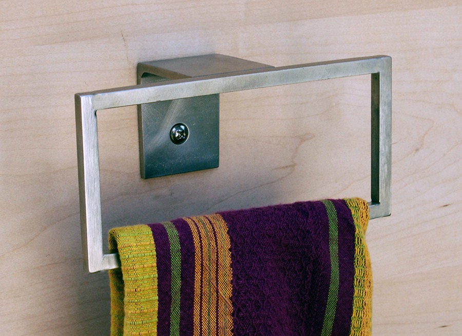 Rectangular Steel Towel Holder